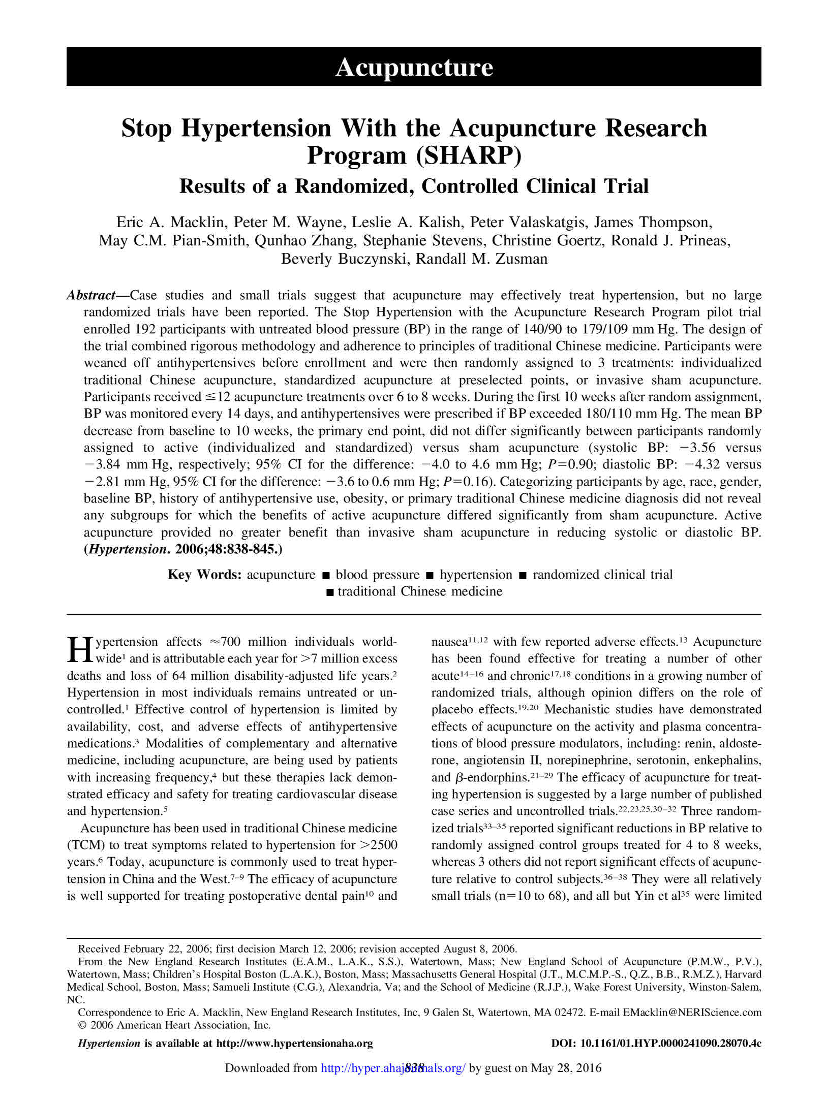 Hypertension 2006 Macklin